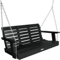 highwood Weatherly Porch Swing, 4 Feet, Black