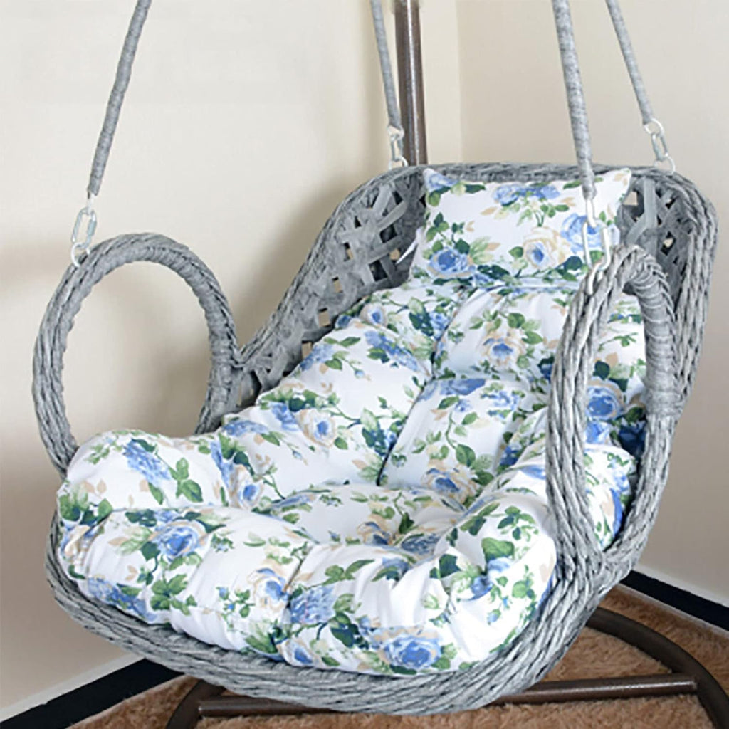 Diumy Rocking Chair Pads,Hanging Hammock Chair Cushions,Fluffy Thicken with Pillow Egg Chair Pad-Swing Hanging Basket Seat Cushion for Garden Indoor Outdoor-A 100 * 85cm