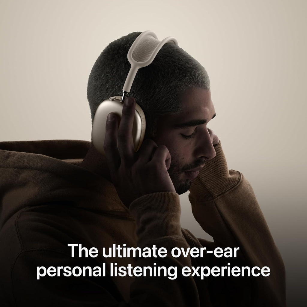 Apple AirPods Max Wireless Over-Ear Headphones, Pro-Level Active Noise Cancellation, Transparency Mode, Personalized Spatial Audio - Orange with AppleCare+ (2 Years)