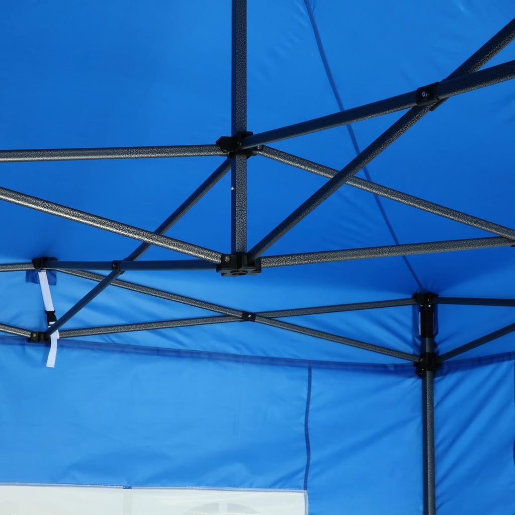 COBIZI 10x10 Pop Up Canopy with 4 Sidewall,Heavy Duty Canopy UPF 50+ All Season Wind Waterproof Commercial Outdoor Wedding Party Tents for Parties Canopy Gazebo with Roller Bag(10 x 10 ft Gray)