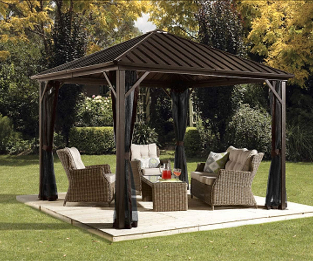Sojag Outdoor 10' x 12' Dakota Hardtop Gazebo Outdoor Sun Shelter