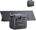 BLUETTI Solar Generator AC180 with 200W Panel & Charger 1 (Ship Separately), 1152Wh LFP Portable Power Station with w/4 1800W AC (2700W Surge), 560W DC-DC Fast Car Charger for Camping, RV, Off-Grid