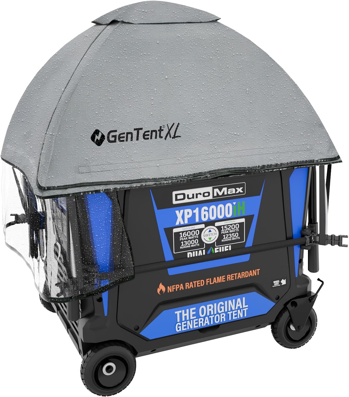GenTent XL Inverter Running Cover – Generator Tent for Larger Encased Inverters (Gray, XL - Standard)