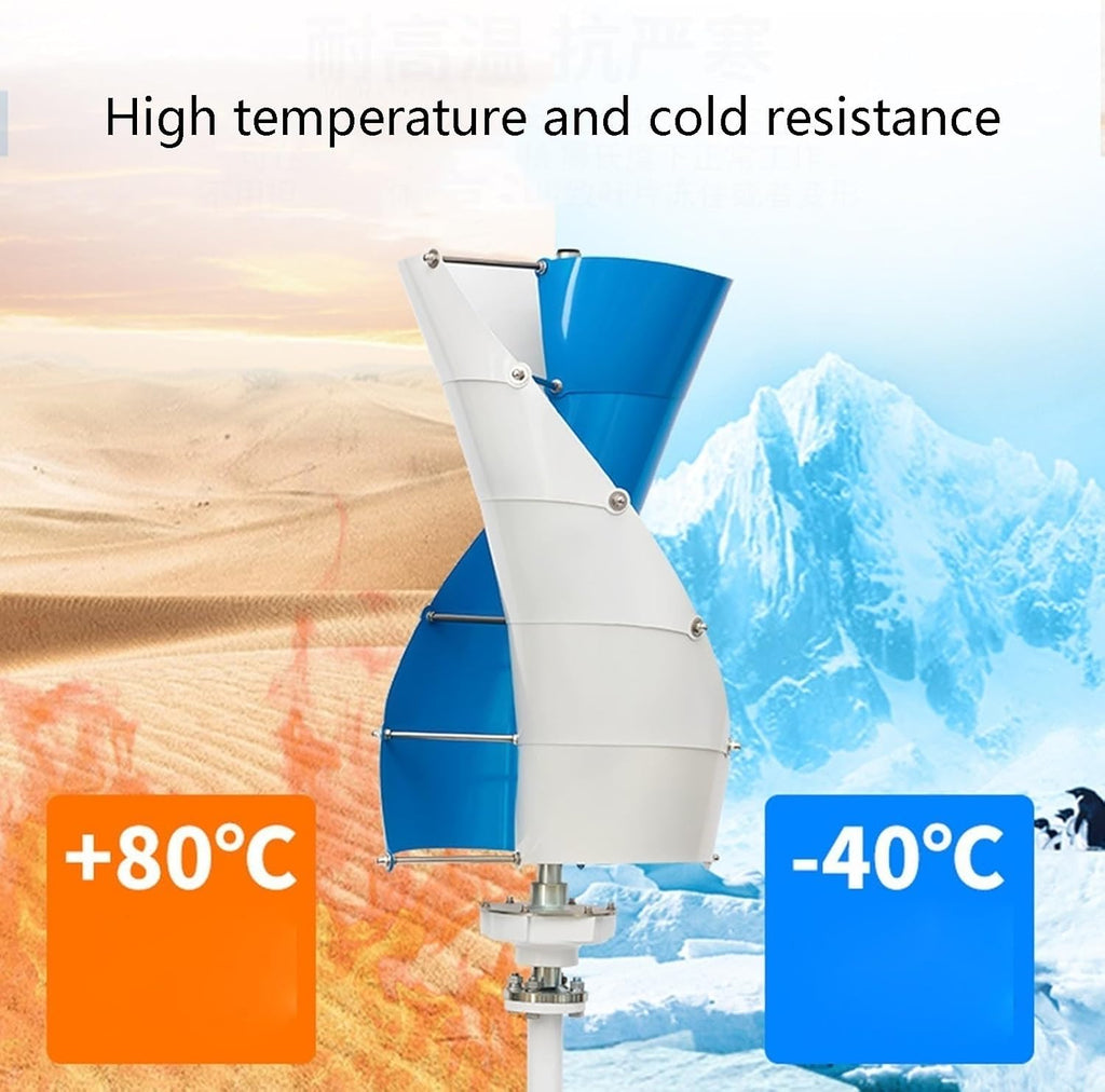 3KW Wind Turbine Generator Kit 24v 48v 96v 120v Vertical Axis Wind Turbine Generator Free Energy Windmill 3 Phase Generator for Home use (96, Volts)