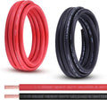 1/0 Gauge Battery Cable, 15FT Red + 15FT Black 1/0 AWG Pure Copper Wire Welding Cable, for Automotive, Battery, Solar and Generator, Standard USA OFC Wire