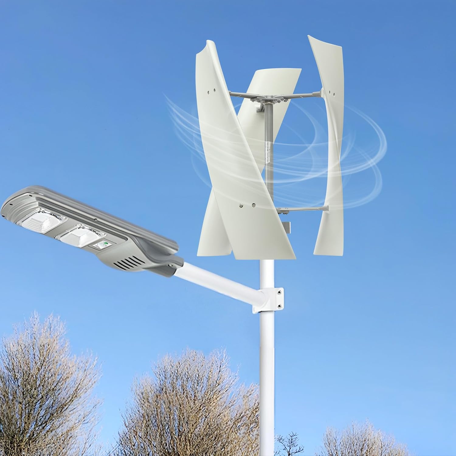 Wind Turbine Generators Kit, 100W 12V/24V 3 Blades Vertical Axis Wind Turbine Generator with Controller, Permanent Magnet Levitation Generator Winds Turbine Kit for Boats (24, Volts)