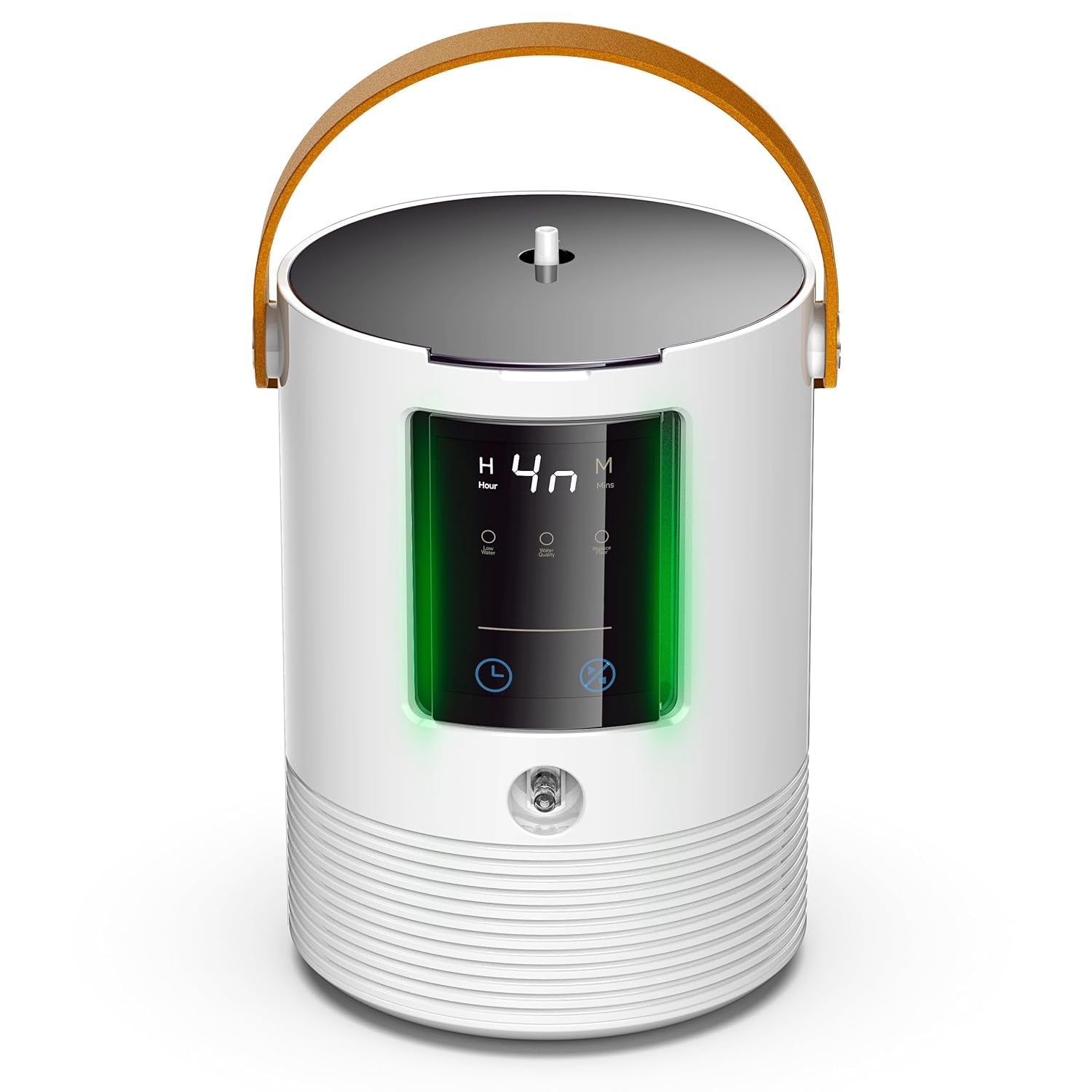 3-in-1 Hydrogen Inhalation Machine 240mL & Hydrogen Water Generator, 99.996% Ultra-Pure, Latest SPE/PEM Ionizer with Platinum Electrodes, 4-Hour Night Mode, Portable for Home, Travel, Car Use