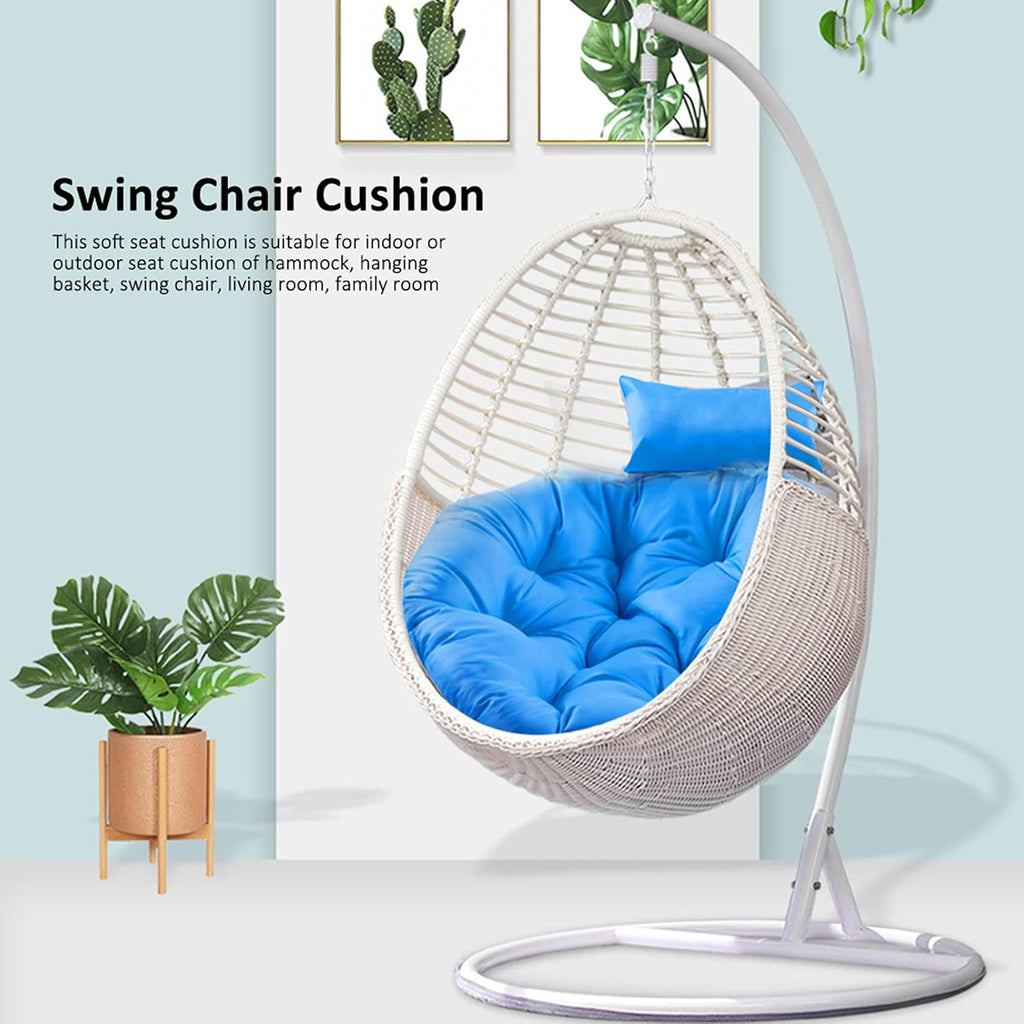 Diumy Rocking Chair Pads,Hanging Hammock Chair Cushions,Fluffy Thicken with Pillow Egg Chair Pad-Swing Hanging Basket Seat Cushion for Garden Indoor Outdoor-A 100 * 85cm