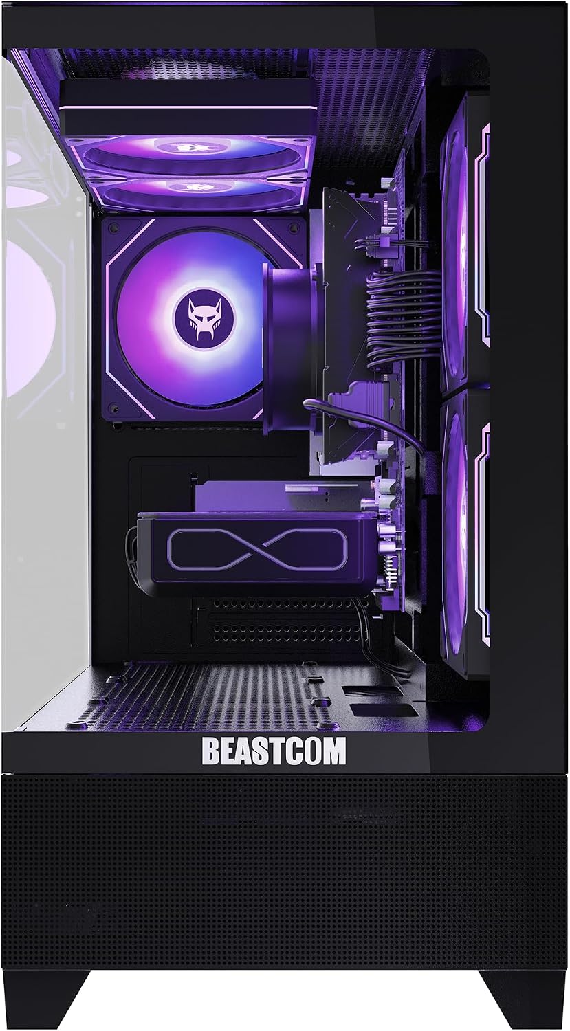 BEASTCOM Q5 Pro Gaming PC | AMD Ryzen 5 4500 6X 3,60GHz 12 Threads | RTX 3050 6GB | 16GB RAM | 1TB NVMe SSD | HDMI | WiFi 5