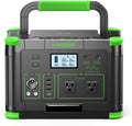 Portable Power Station 1000W (Peak 2000W), 999Wh Solar Generator with 110V Pure Sine Wave AC Outlet, 60W USB-C PD, 10 Ports for Camping RV Van Home Backup Emergency Off-Grid Living