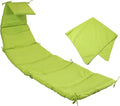 Sunnydaze Hanging Chair Cushion Replacement and Floating Umbrella Fabric Only - Curved Hanging Lounge Chair Cushion Replacement - Green