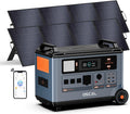 OSCAL PowerMax 6000 Solar Generator with 2×200W,120V/240V Split Phase Voltage 6000W AC Outlets (9000W Peak), 2200W AC Charging/2400W Solar Charging, Emergency for Home power