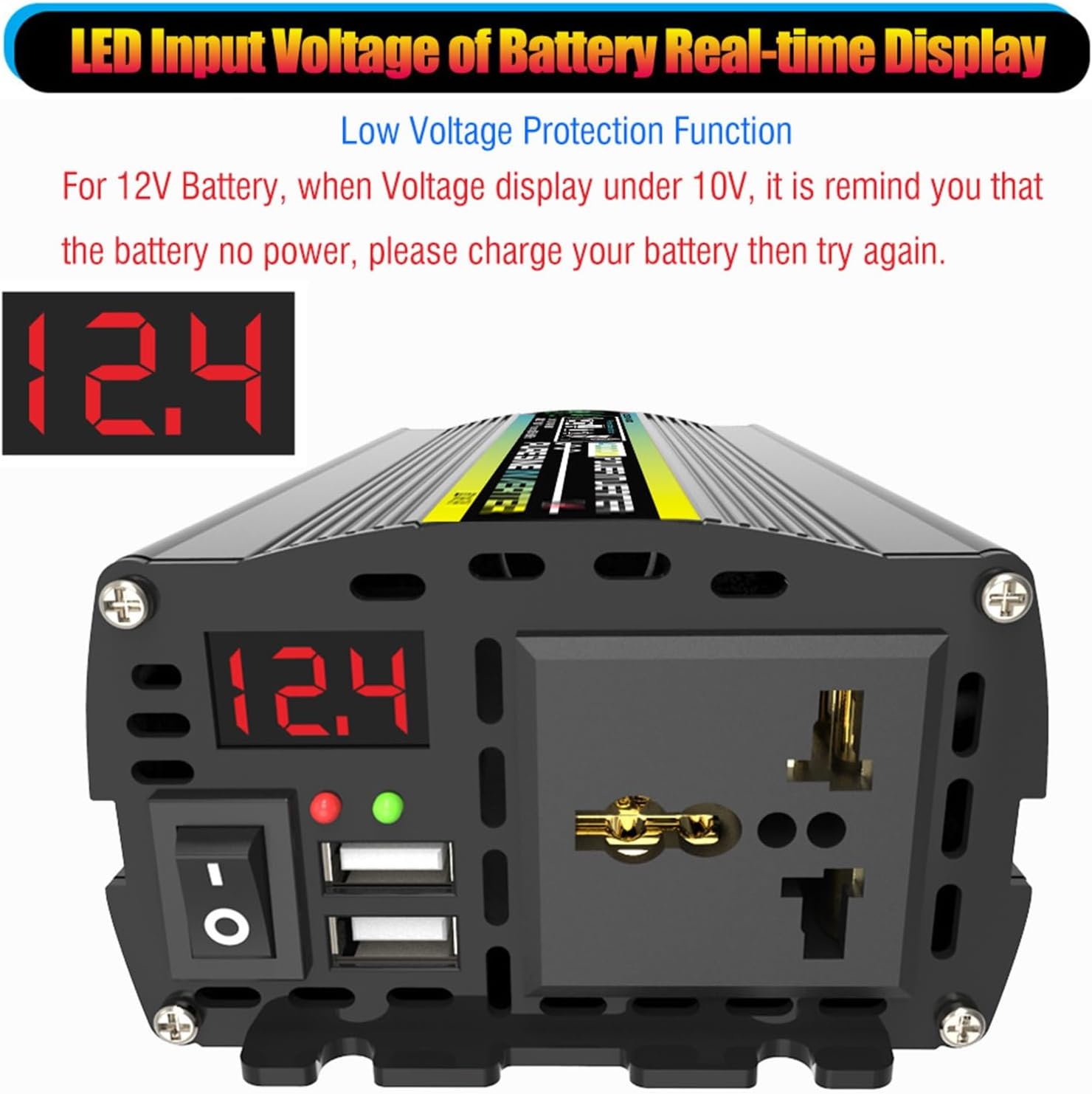 Solar System Kit 3000W/4000W 12V to 110V/220V Inverter Solar Panel Kit 50A Controller + 50W18V Foldable Solar Panel Home Grid System Solar Generator(800W,12V-220V)