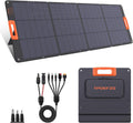 200W Portable Solar Panel Charger,Foldable Solar Panel for Power Station,QC3.0 USB-A &Type-C Output,25% High Efficiency,IP68,Integrated Design Sturdy Durable ETFE for Outdoor Camping,RV,Trip