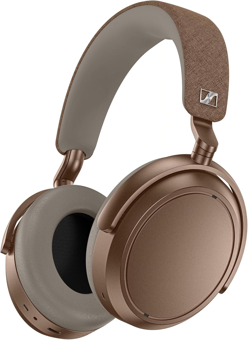 Sennheiser Momentum 4 Wireless Over-Ear Headphones - Bluetooth Headset for Clear Calls with Adaptive Noise Cancellation, Up to 60HR Playtime, Folding Design, Brown