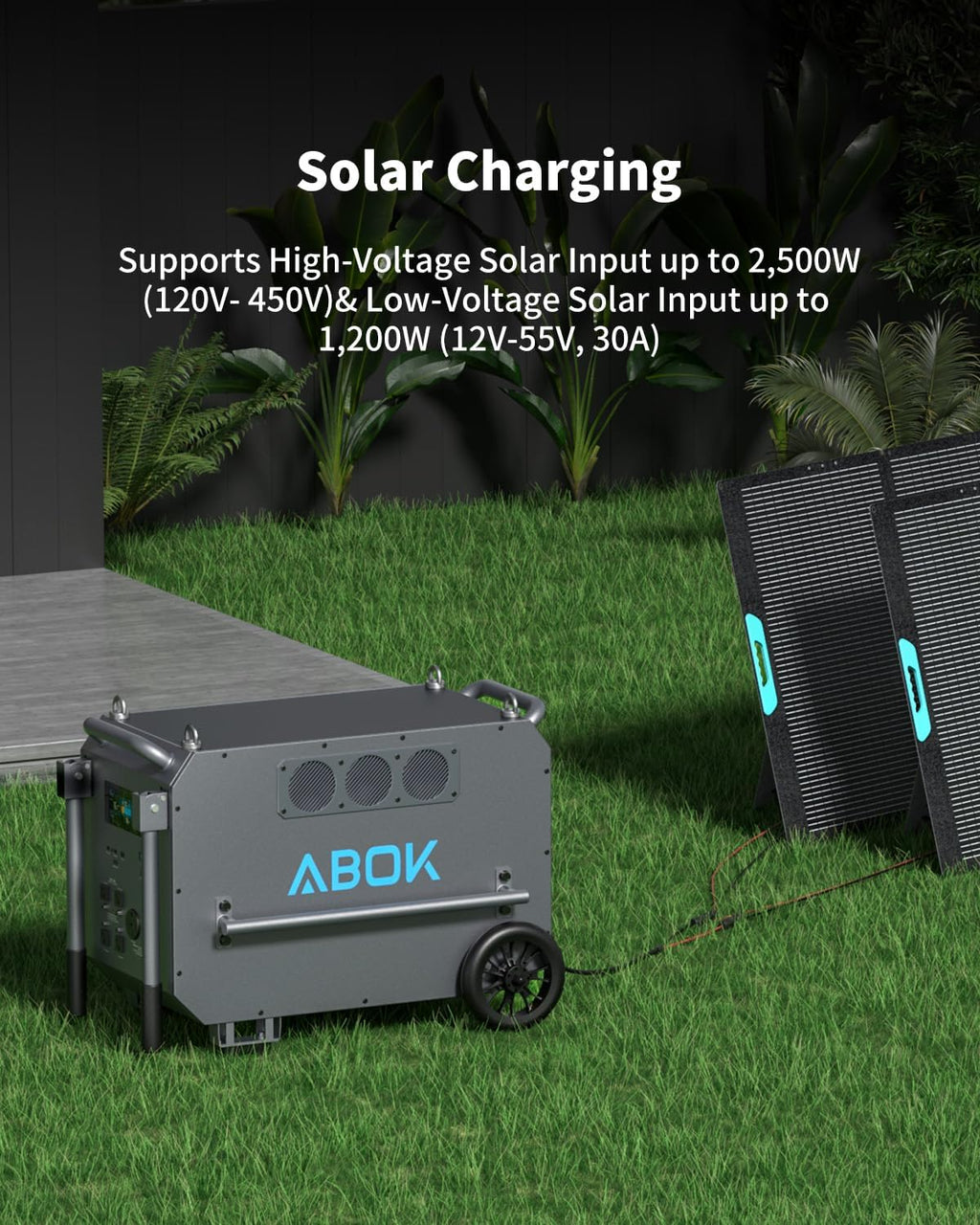 Power Station Solar Generator Battery Protective Cover for ABOK 7200, Waterproof, Dustproof Cover, Easy Access Design for Outdoor or Indoor Use