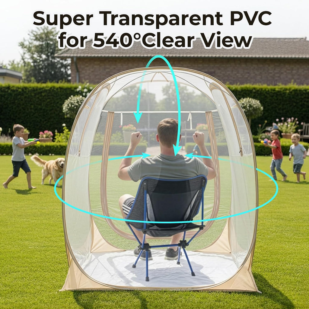 Alvantor® Pop Up Bubble Tent®,Large Oversize Igloo Screen House,1 Person Cold Protection Outdoor Igloo, Winter Tent 4'x4'x5'