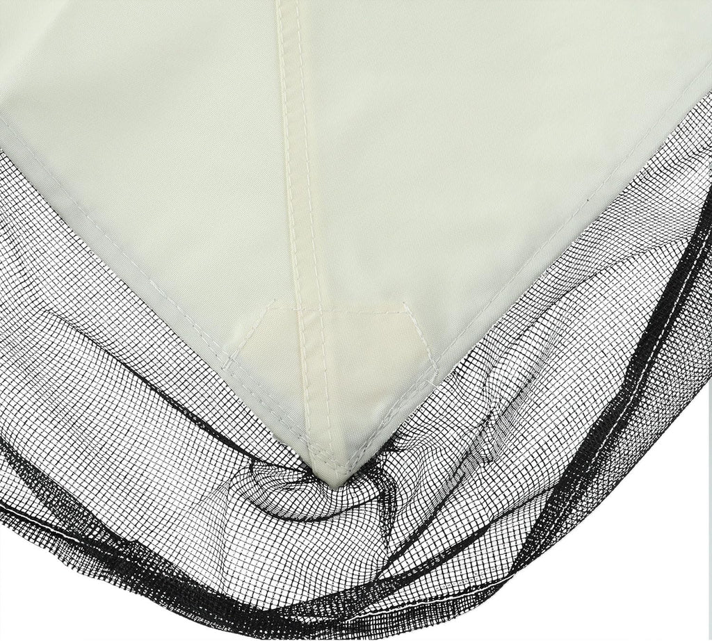 Replacement Canopy Top for Lowe's Allen Roth High Performance Ripstop Heavy Duty Gazebo Roof Gazebo Top with Air Vent 10X12 Gazebo Cover,White