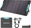 SOKIOVOLA 160W 18V Portable Solar Panels for Power Station,25% High Conversion Efficiency ETFE Foldable Solar Panel Charger with Adjustable Kickstand Solar Panel for Camping Outdoor RV Trailer Car