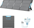 220W Portable Solar Panel for Power Station, 23.5% High Efficiency ETFE Foldable Solar Panels Charger, QC3.0 USB-A &Type-C Output,IP67 Waterproof for RV, Outdoor Camping, Off Grid Blackouts