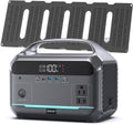 Portable Power Station with Solar Panel 40W, 288Wh (90,000mAh) LiFePO4 Battery, 350W (600W Peak) Generator, 8.2LB Portable Charger with AC Outlets for Home, Camping, Emergency