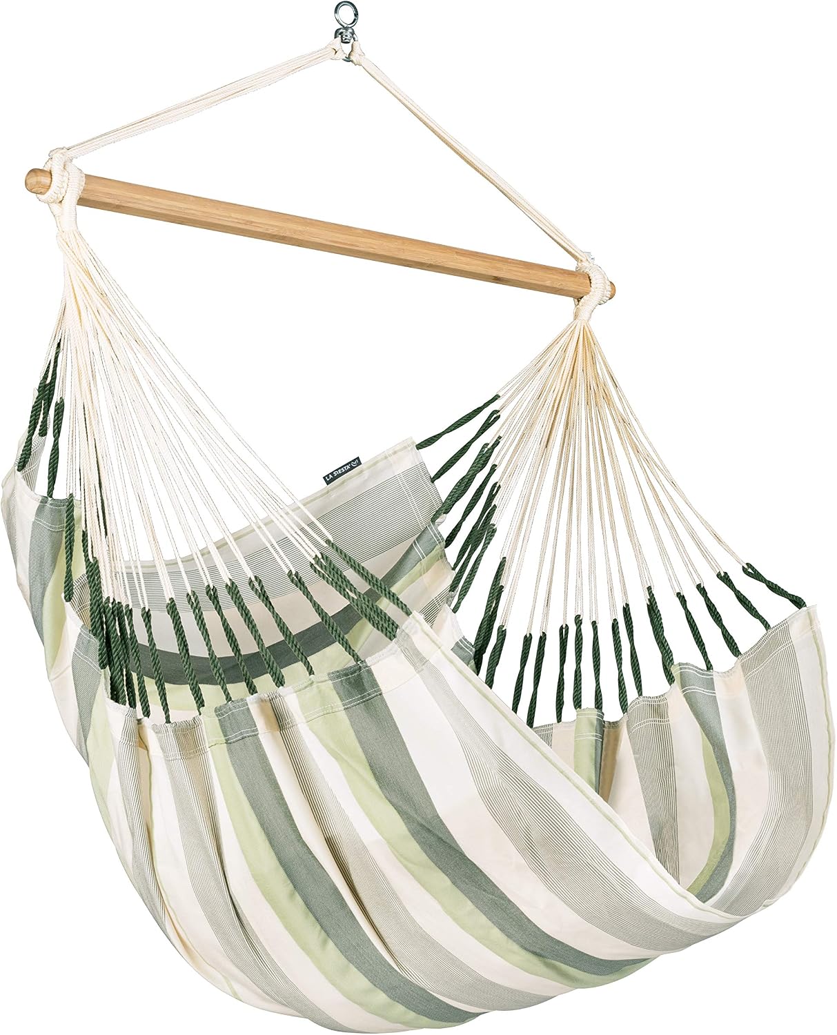 LA SIESTA® Large Comfort Domingo Hammock Chair Swing & Tree Mount Kit - Suspension Kit for Trees Beams Posts - Weatherproof, Outdoor Indoor Hammock Swing - Hanging Chair for Bedroom Patio - Cedar