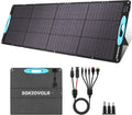 SOKIOVOLA 200W Portable Solar Panels for Power Station, IP68 Waterproof ETFE Foldable Solar Panel Kit 25% High Conversion Efficiency Solar Panel for Camping Outdoor RV Blackout
