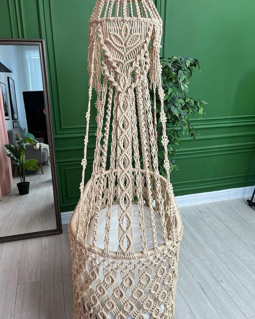 Macrame Swing, Macrame Hanging Chair, Macrame Patio Swing, Hammock Swing, Indoor Chair, Macrame Swing Chair