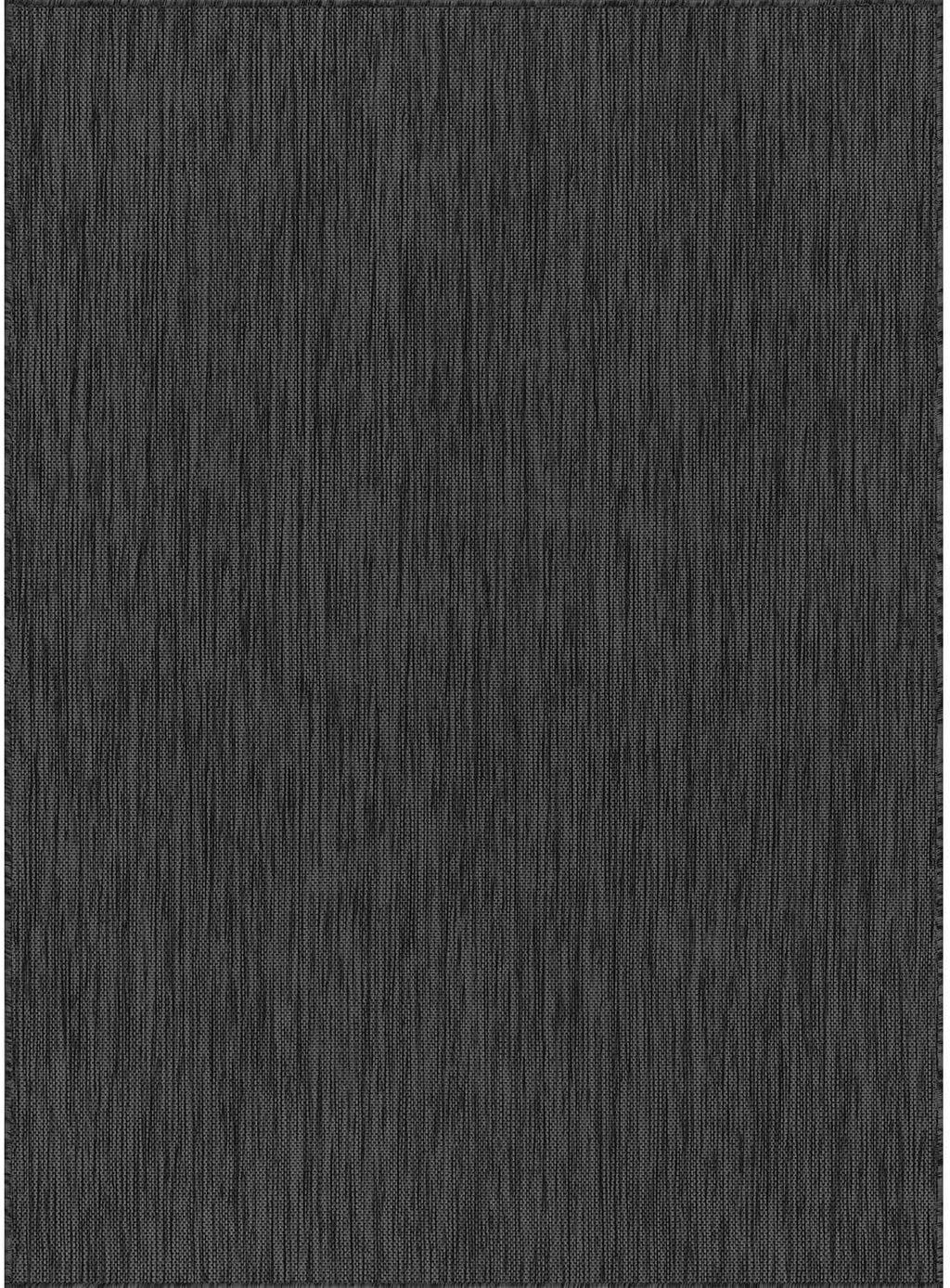 CAMILSON Outdoor Rug 10x14 Modern Area Rugs for Large Indoor and Outdoor Patios and Porches - Waterproof, Washable, Non-Shedding, Easy-to-Clean Outside Carpet (10 x 14, Solid - Dark Gray)