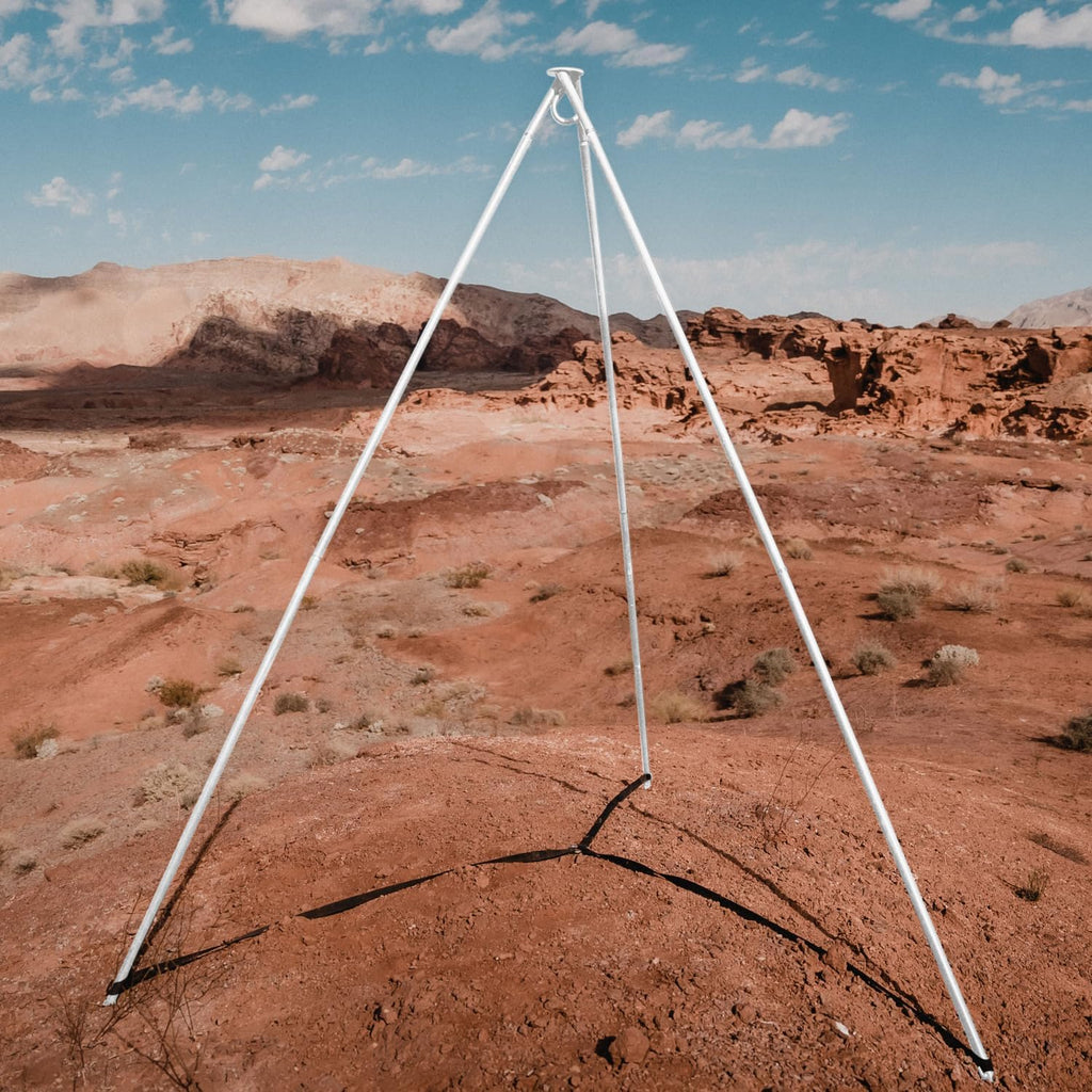 Hangout Pod Heavy Duty Freestanding Tripod Stand - for Hangout Pod Family Hammock Bed/Hanging Chair/Porch Swing. White.