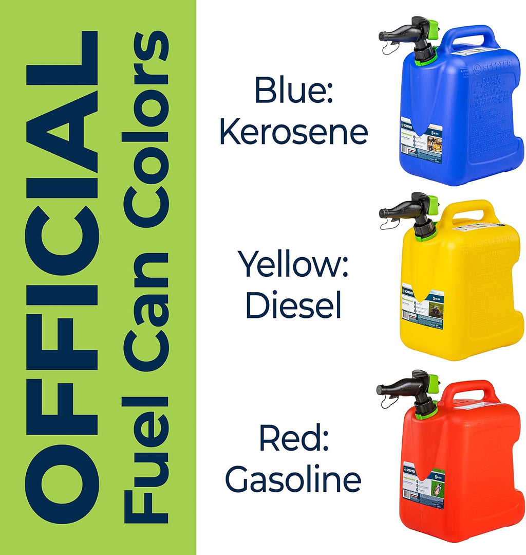 Scepter Duramax 14 Gallon Wheeled Utility Transfer Tank with Spout Pump, Yellow – Portable Rolling Container w/ 10-Foot Hose for Mowers, Generators, Marine Use, Off-Road Vehicles & Power Equipment