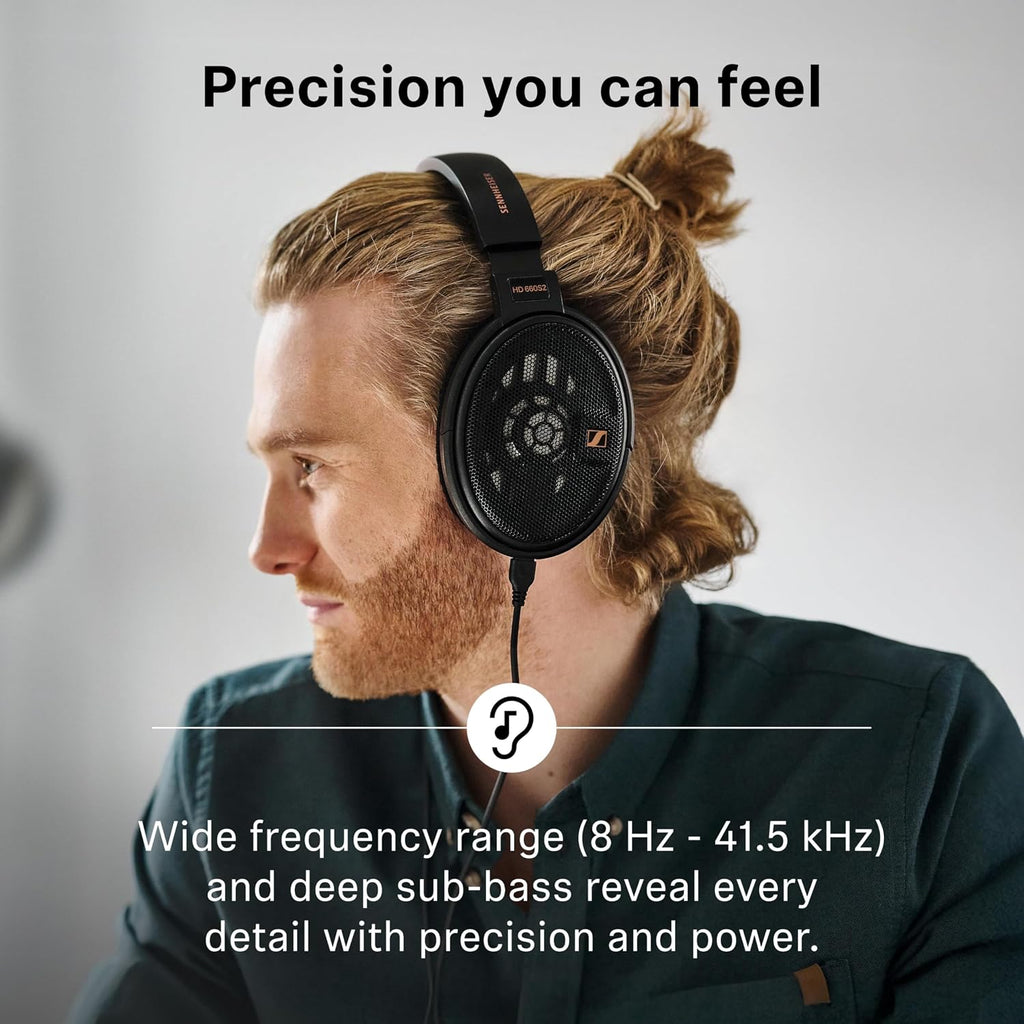 Sennheiser HD 660S2 - Audiophile Open-Back Over Ear Headphones with Deep Bass Extension and Refined Acoustic Performance, Over-Ear Headphones for PC, Music, Gaming, Podcasts, Premium Black