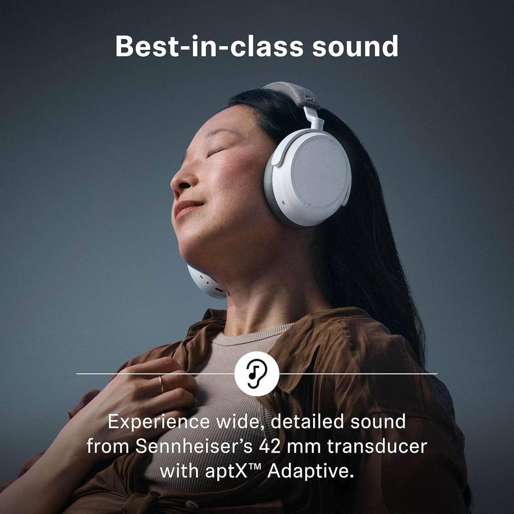 Sennheiser Momentum 4 Wireless Headphones - Bluetooth Headset for Crystal-Clear Calls with Adaptive Noise Cancellation, 60h Battery Life, Lightweight Folding Design, Teal