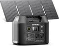 SinKeu Solar Generator with Panels Included - 300W Portable Power Station with 40W Solar Panel,256Wh (80000mAh) LiFePO4 Battery with USB DC AC Outlets for Home, Laptop, RV, Hurricane, Camping
