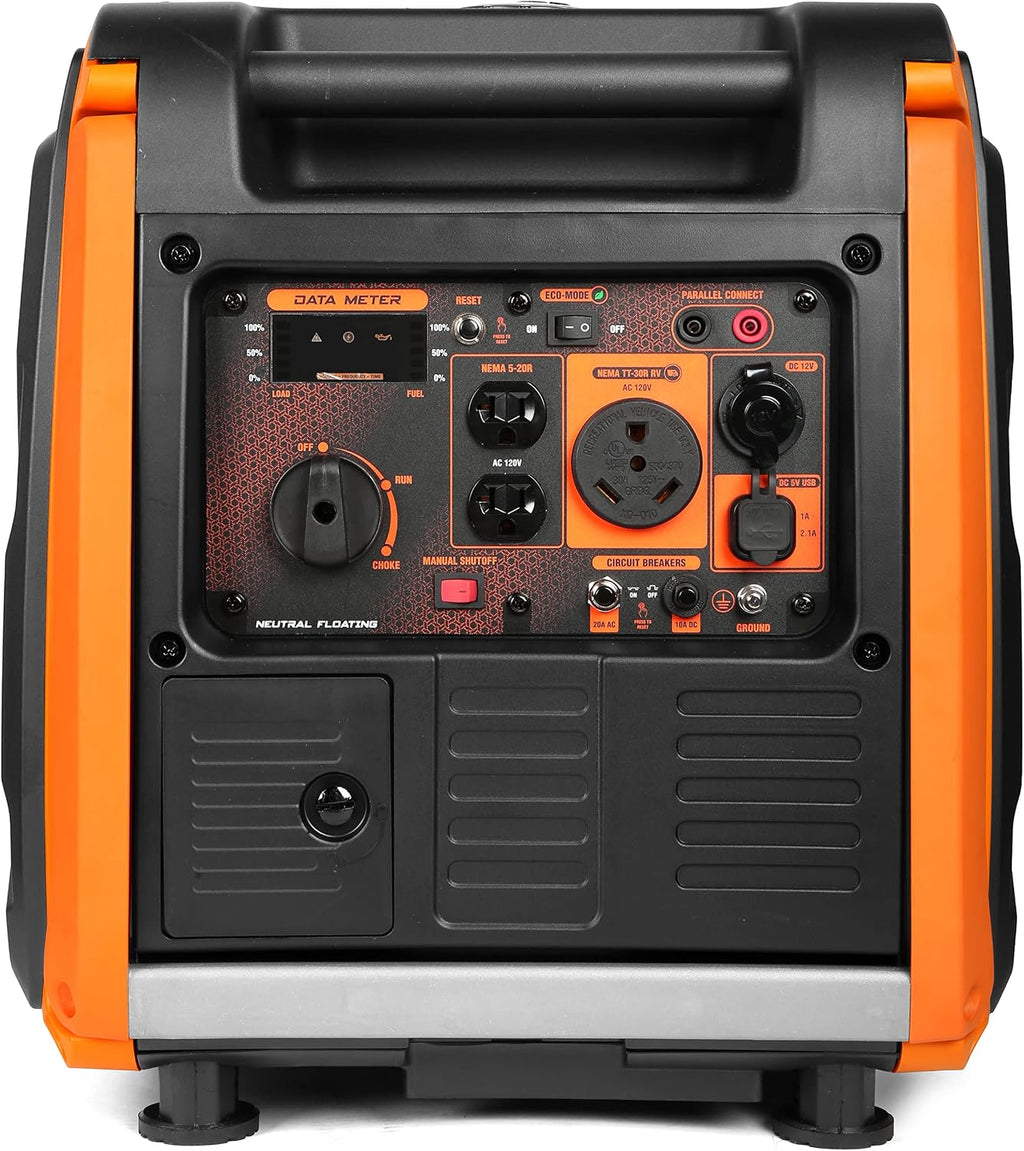WEN 56450i Super Quiet 4500-Watt RV-Ready Portable Inverter Generator with Fuel Shut-Off