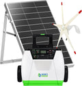 Nature's Generator Gold WE System 1800W Solar & Wind Powered Pure Sine Wave Off-Grid Generator + 100W Solar Panel + Wind Turbine, w/Infinite Expandability, Gasless for Day and Night Use