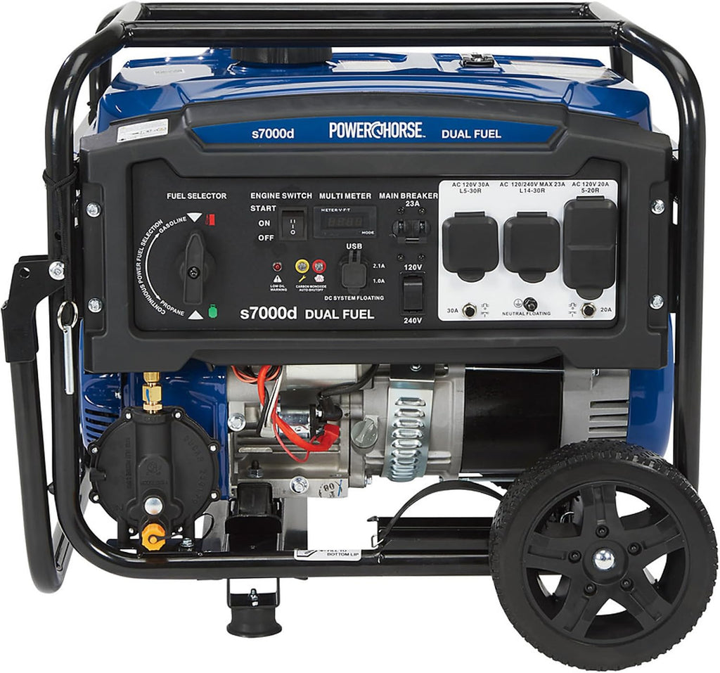 Powerhorse Portable Generator with Electric Start, 7000 Watts