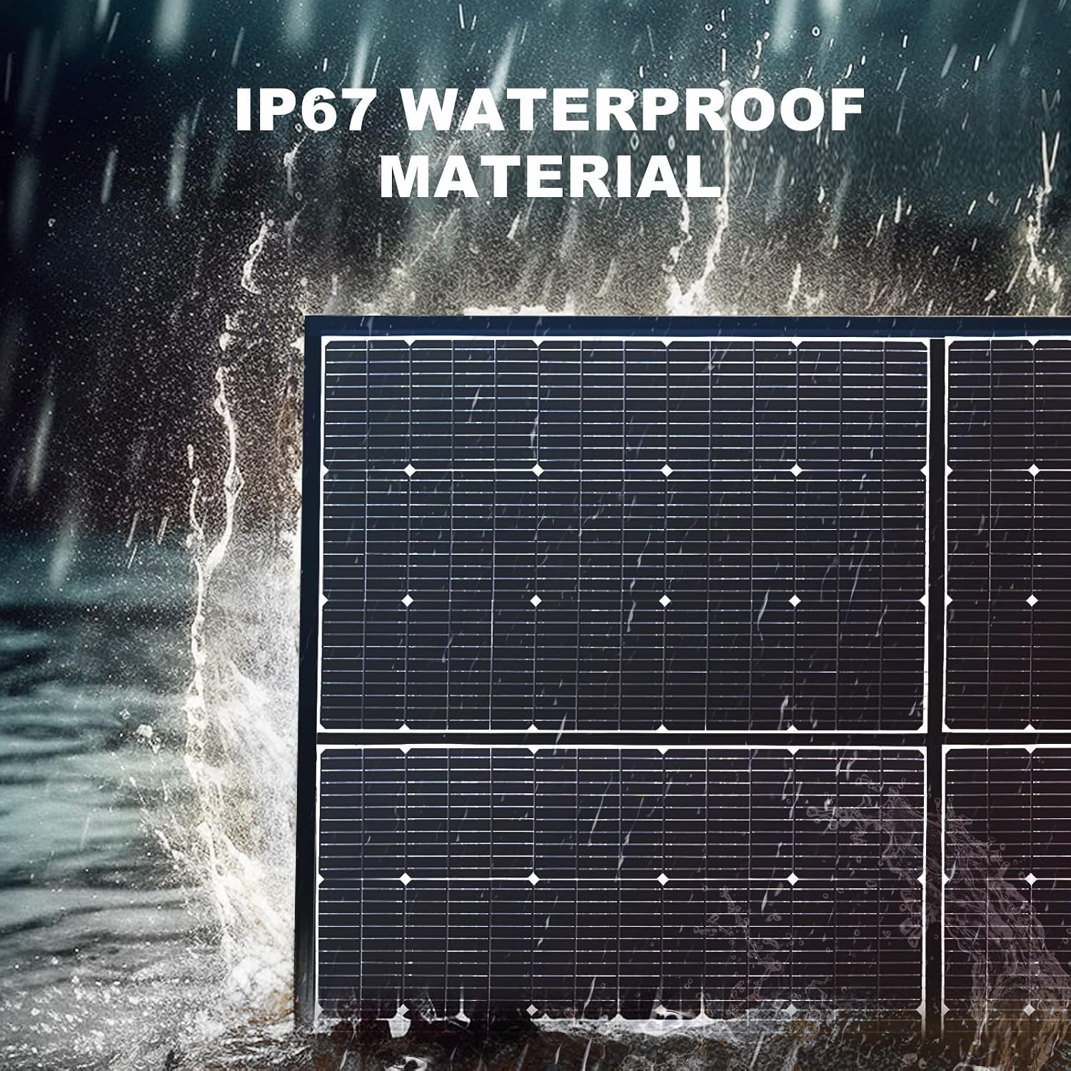 ALLPOWERS SP039 600W Foldable Solar Panel, 24% Efficient IP66 Waterproof for RV Camping Home & 12V Systems, Compact Portable Design