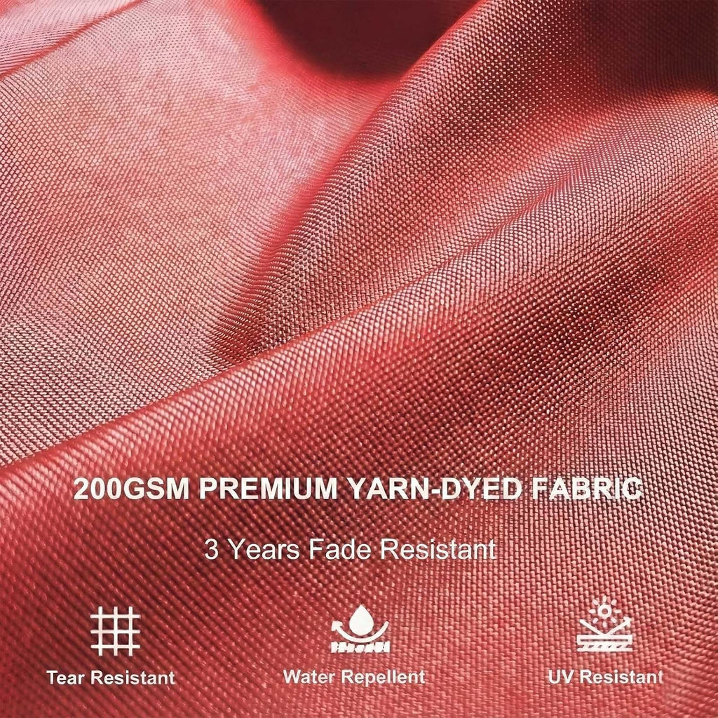 Pergola Shade Cover Replacement Canopy Top Compatible with 10 X 10 ft 6-Bar Pergola Frames - Red (Canopy Size 116' W x 95' L, Canopy Top Only)