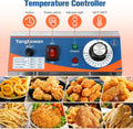 12L Commercial Deep Fryer,1800W Deep Fryer with Basket,Adjustable Temperature,Lid,Stainless Steel Body DeepFryer Pot,Electric Coumtertop Fryer for Commercial Restaurant Home Use