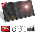 DOKIO 300W 36V Portable Foldable Solar Panel Kit, Compact 19x37in Design 15.21lb with Standalone Controller and USB, Monocrystalline Charger for 22V Batteries, Power Stations, RV Camping Emergency Use