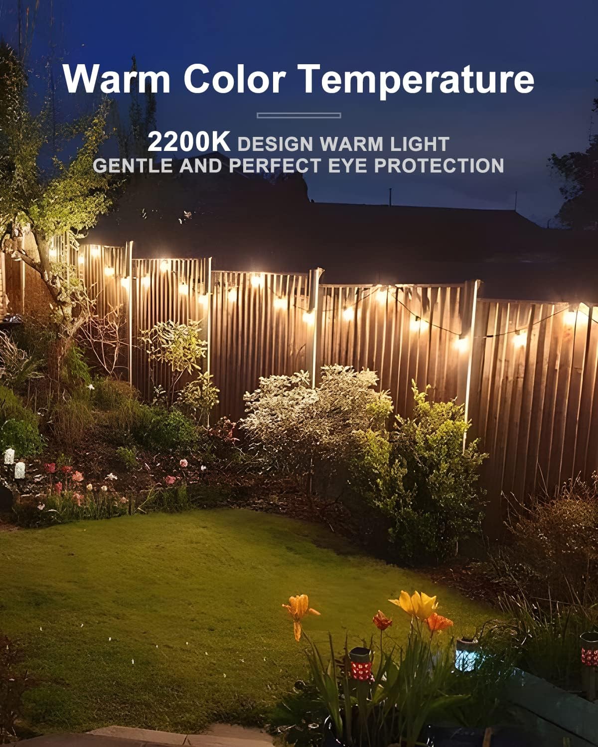 Lightdot LED Outdoor String Lights 500FT Patio Lights with 160 Shatterproof ST38 Vintage Edison Bulbs, Outside Hanging Light Waterproof for Porch, Deck, Garden, Backyard, Balcony, Dimmable- ETL Listed