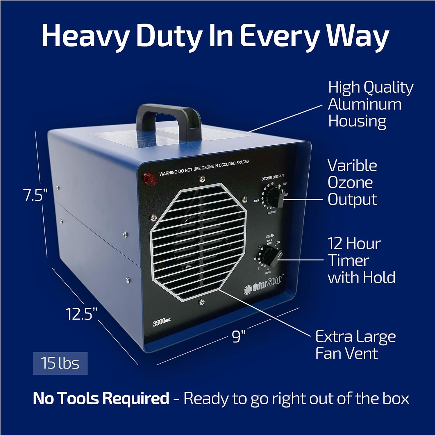 OdorStop Professional Grade Ozone Generators (4500 Sq Ft)