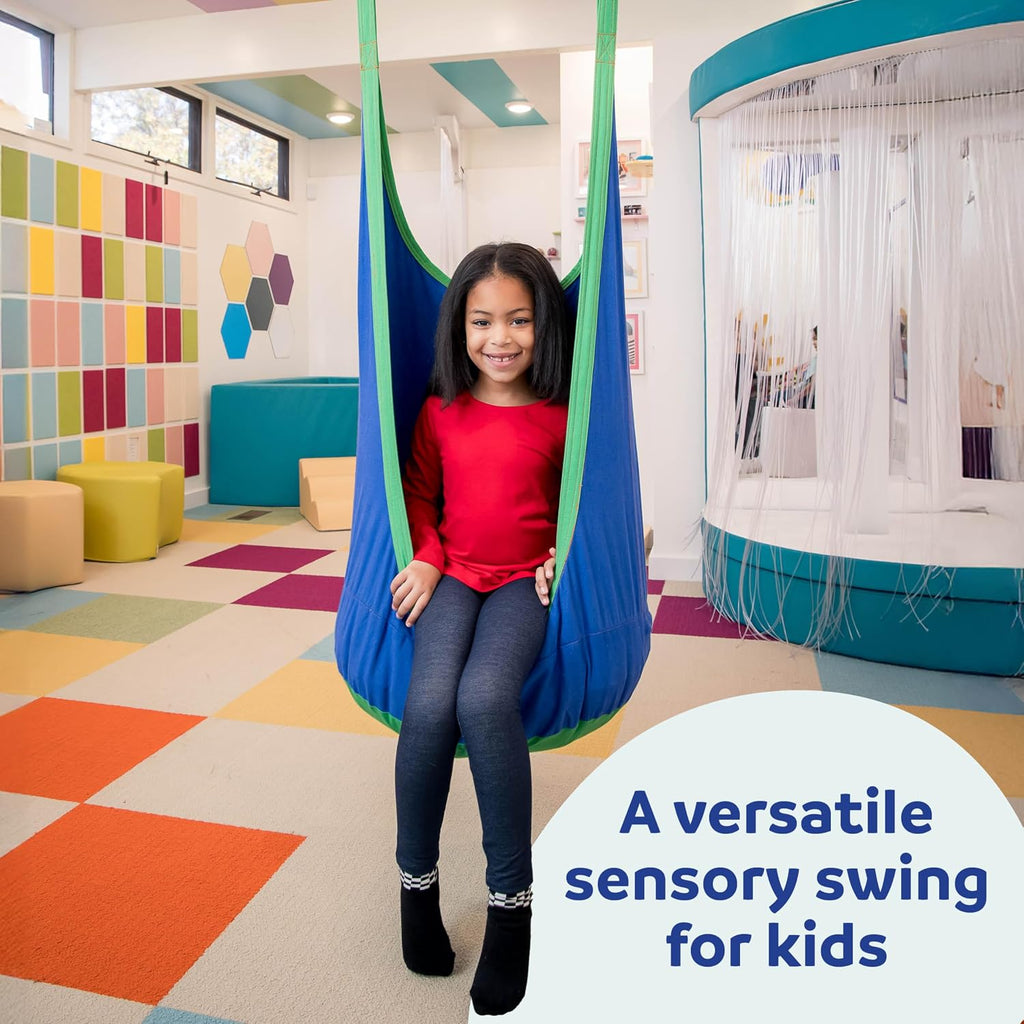Fun and Function - Cocoon Climbing Swing - Special Needs Hanging Cocoon Swing for Kids - Sensory for Kids with Special Needs - for Children Ages 3-10