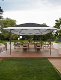 KYBOLT 12x12 Pop Up Gazebo Outdoor Canopy Shelter with 4 Stanbags, 8 Stakes Instant Gazebo Tent for Lawn, Garden, Backyard Deck (Charcoal Gray + Light Gray)