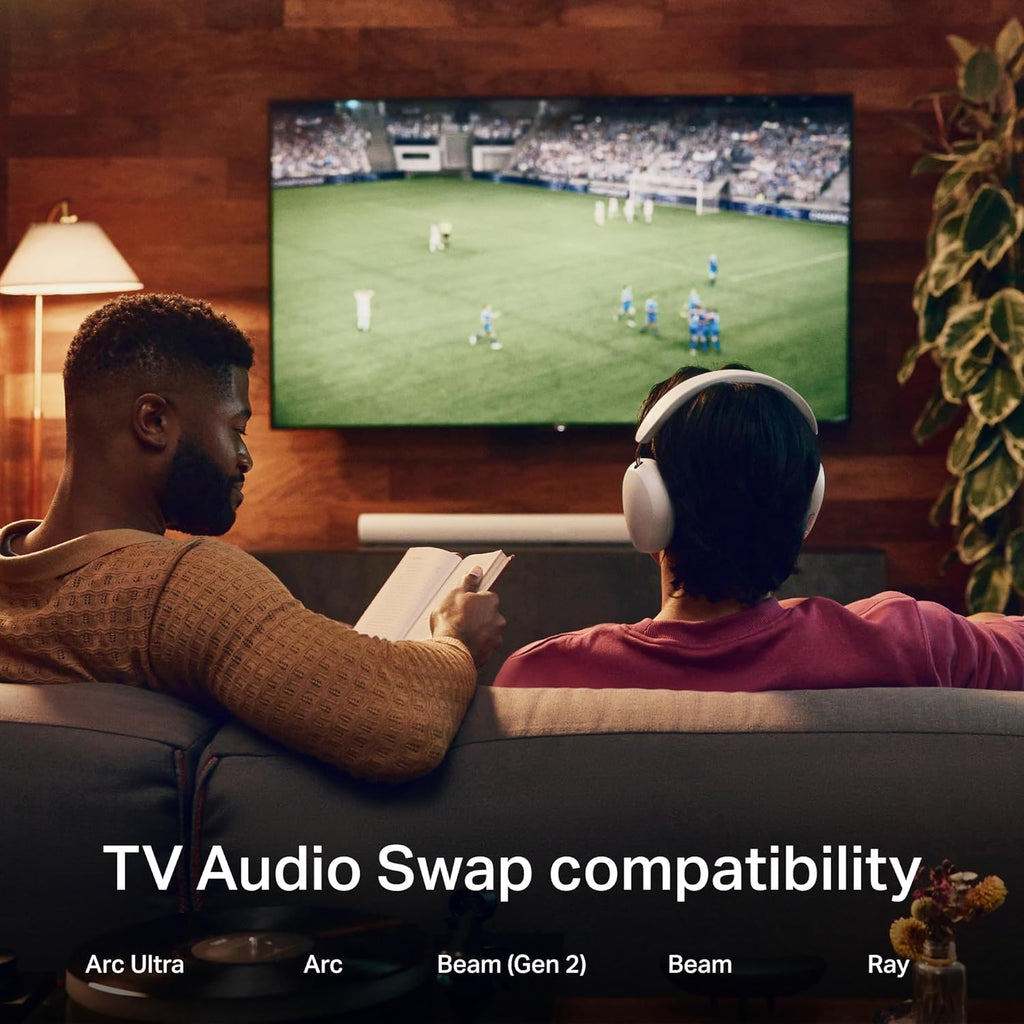 Sonos Ace | Noise Cancelling Wireless Over-Ear Headphones with Bluetooth, 30-Hour Battery Life, Spatial Audio, Dolby Atmos, Dynamic Head Tracking - Black (Pack of 2)