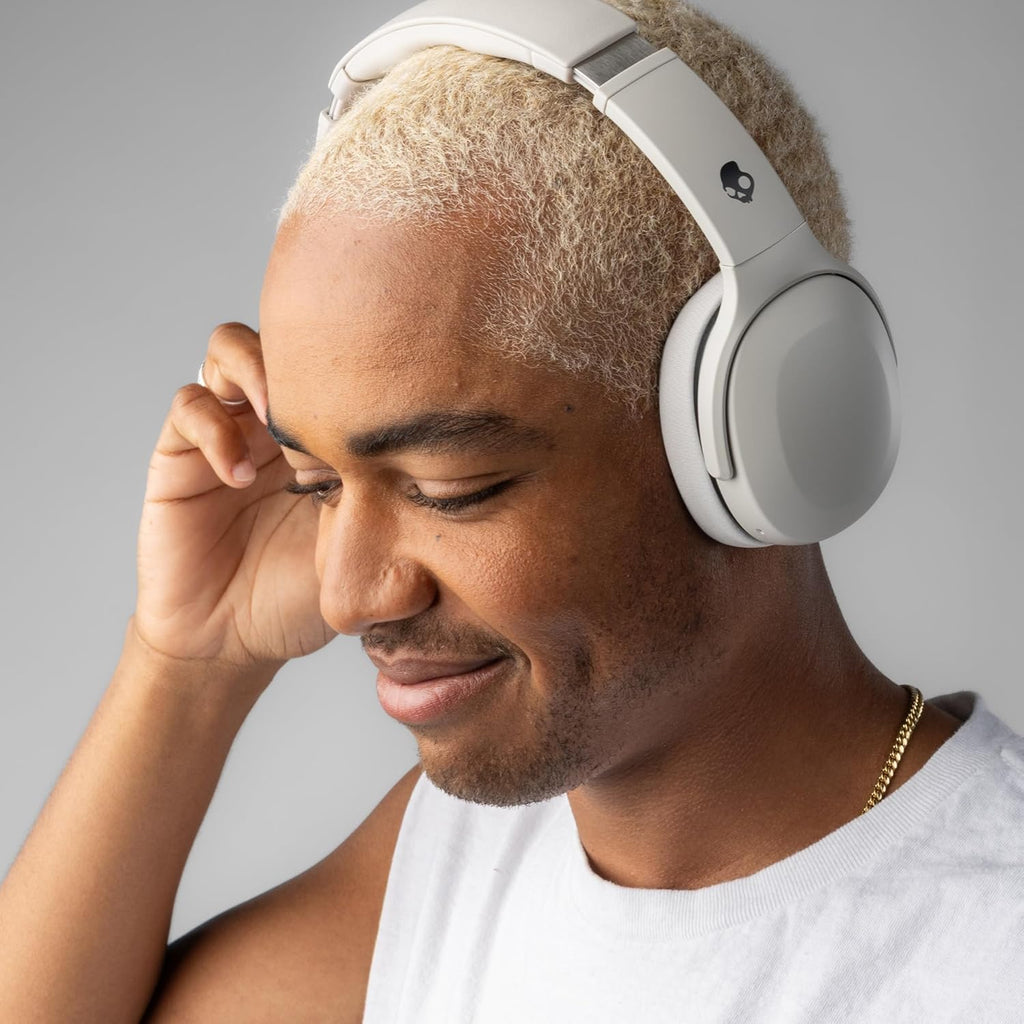 Skullcandy Crusher 540 Active Wireless Bluetooth Headphones with Multi-Sensory Bass, Noise Isolating Over-Ear Fit, Sweat and Water Resistant, 40 Hours Battery, Microphone for iPhone Android - Concrete