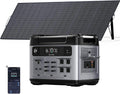 OUKITEL P2001 Plus 2400W Solar Generator with 500W Solar Panel, 2048Wh Solar power station with 4 AC Outlets (5000W Peak), 1.5H Full Charging, APP Control Battery Backup for Home, Camping & RVs