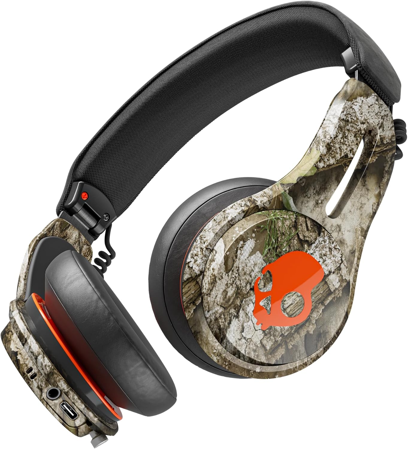 Skullcandy Icon ANC Wireless On-Ear Bluetooth Headphones, Active Noise Cancelling, 60 Hours Battery, Sweat Water Resistant, Foldable Durable Travel Ready, Microphone for iPhone Android - Realtree APX