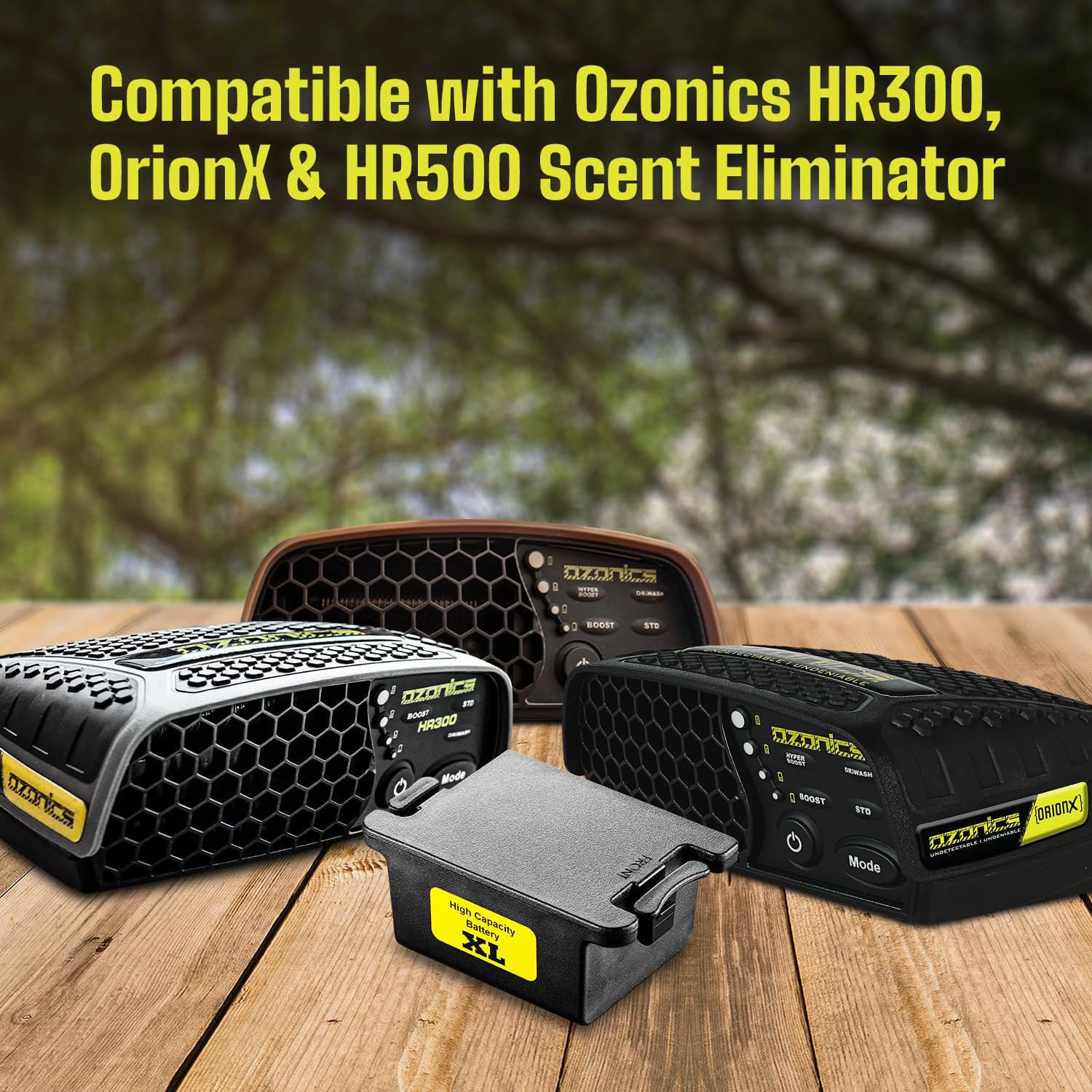 Ozonics SG-BA03XL Extended Life Rechargeable Battery for HR300, HR500, OrionX & DriWash Pulse Ozone Generator – Hunting Accessory with Runtime Up to 10 Hrs in Standard & 8 Hrs in Boost Mode
